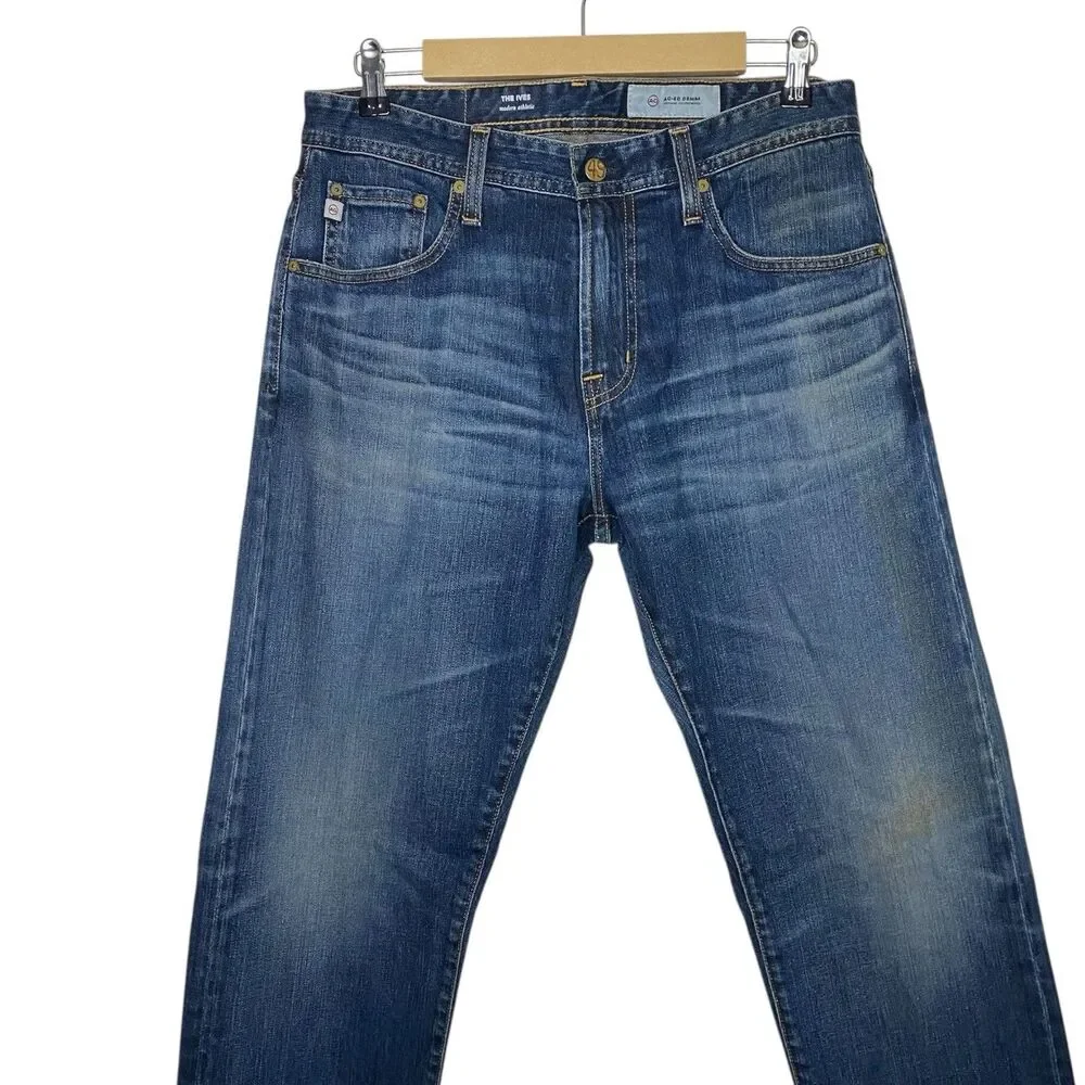 AG Adriano Goldschmied Ives Jeans Mens 32x32 Blue Modern Athletic Fit Denim NEW
